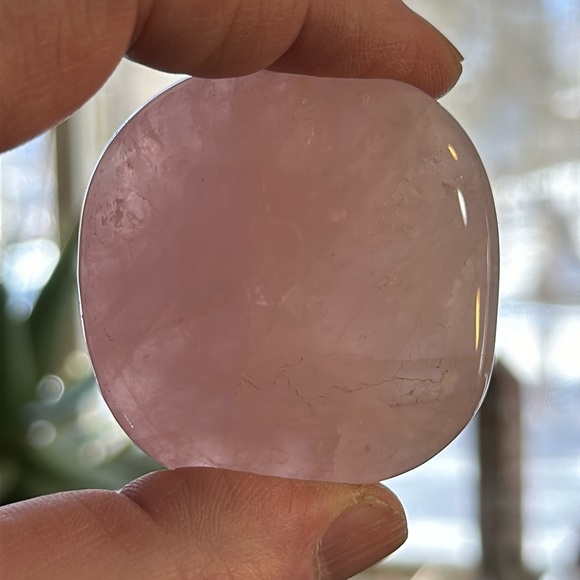 7 Rose Quartz Crystal Palms! - Picture 3 of 4